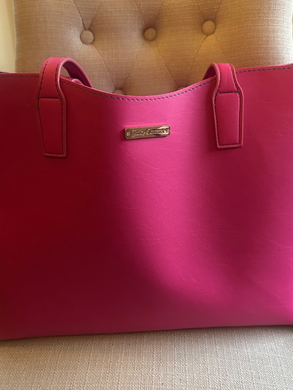 Juicy couture tote bag bright pink